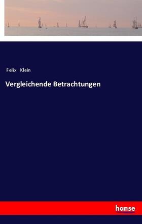 Klein |  Vergleichende Betrachtungen | Buch |  Sack Fachmedien