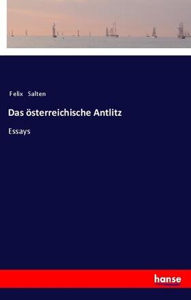 Salten |  Das österreichische Antlitz | Buch |  Sack Fachmedien