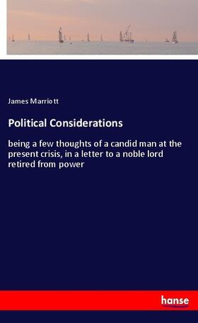 Marriott |  Political Considerations | Buch |  Sack Fachmedien