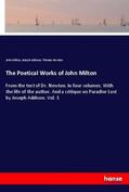 Milton / Addison / Newton |  The Poetical Works of John Milton | Buch |  Sack Fachmedien