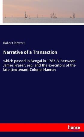 Stewart |  Narrative of a Transaction | Buch |  Sack Fachmedien