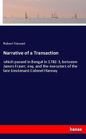 Stewart |  Narrative of a Transaction | Buch |  Sack Fachmedien