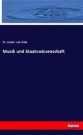 Stein |  Musik und Staatswissenschaft | Buch |  Sack Fachmedien