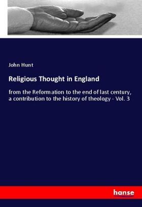 Hunt |  Religious Thought in England | Buch |  Sack Fachmedien