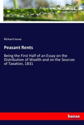 Jones |  Peasant Rents | Buch |  Sack Fachmedien