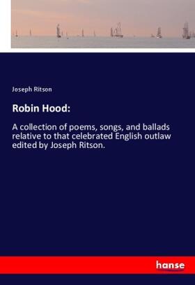 Ritson |  Robin Hood: | Buch |  Sack Fachmedien