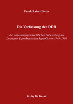 Dietze | Die Verfassung der DDR | Buch | 978-3-339-10144-0 | sack.de