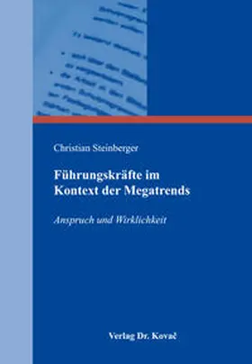 Steinberger |  Führungskräfte im Kontext der Megatrends | Buch |  Sack Fachmedien