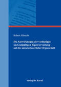 Albrecht |  Die Auswirkungen der vorläufigen und endgültigen Eigenverwaltung auf die umsatzsteuerliche Organschaft | Buch |  Sack Fachmedien