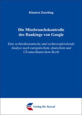 Zuschlag | Die Missbrauchskontrolle des Rankings von Google | Buch | 978-3-339-10418-2 | sack.de