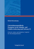Dresenkamp |  Unternehmensspezifische Parameter in der Schaden- und Unfallversicherung nach Solvency II | Buch |  Sack Fachmedien