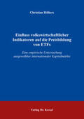 Hölters |  Einfluss volkswirtschaftlicher Indikatoren auf die Preisbildung von ETFs | Buch |  Sack Fachmedien
