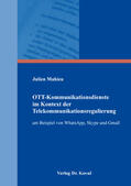 Mahieu |  OTT-Kommunikationsdienste im Kontext der Telekommunikationsregulierung | Buch |  Sack Fachmedien