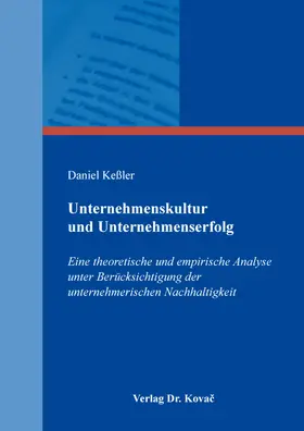 Keßler |  Unternehmenskultur und Unternehmenserfolg | Buch |  Sack Fachmedien