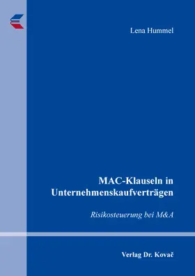 Hummel |  MAC-Klauseln in Unternehmenskaufverträgen | Buch |  Sack Fachmedien