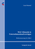 Hummel |  MAC-Klauseln in Unternehmenskaufverträgen | Buch |  Sack Fachmedien