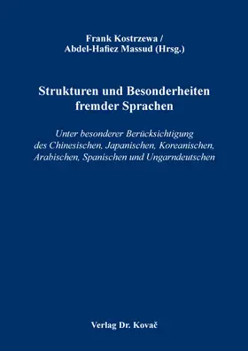 Kostrzewa / Massud |  Strukturen und Besonderheiten fremder Sprachen | Buch |  Sack Fachmedien