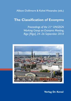 Dollimore / Watanabe |  The Classification of Exonyms | Buch |  Sack Fachmedien