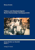 Donska |  Fiktion und Glaubwürdigkeit: Boris Chersonskijs „Semejnyj archiv“ | Buch |  Sack Fachmedien