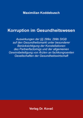 Koddebusch | Korruption im Gesundheitswesen | Buch | 978-3-339-11330-6 | sack.de