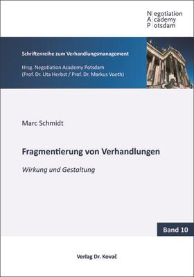 Schmidt | Fragmentierung von Verhandlungen | Buch | 978-3-339-11400-6 | sack.de
