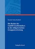 Vocke-Kerkhof |  Die Rechte des GmbH-Gesellschafters in der obligatorischen Gruppenvertretung | Buch |  Sack Fachmedien