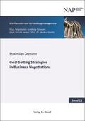 Ortmann |  Goal Setting Strategies in Business Negotiations | Buch |  Sack Fachmedien