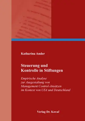Ander |  Steuerung und Kontrolle in Stiftungen | Buch |  Sack Fachmedien