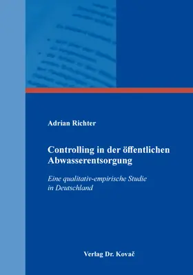 Richter |  Controlling in der öffentlichen Abwasserentsorgung | Buch |  Sack Fachmedien