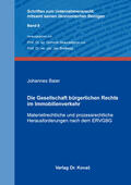 Baier |  Die Gesellschaft bürgerlichen Rechts im Immobilienverkehr | Buch |  Sack Fachmedien