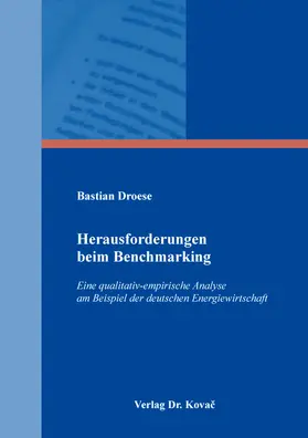 Droese |  Herausforderungen beim Benchmarking | Buch |  Sack Fachmedien