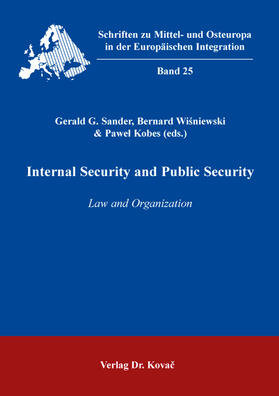 Sander / Wisniewski / Wisniewski | Internal Security and Public Security | Buch | sack.de