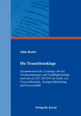 Bochis |  Die Transitionsklage | Buch |  Sack Fachmedien