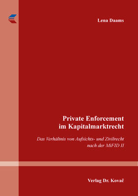 Daams | Private Enforcement im Kapitalmarktrecht | Buch | sack.de