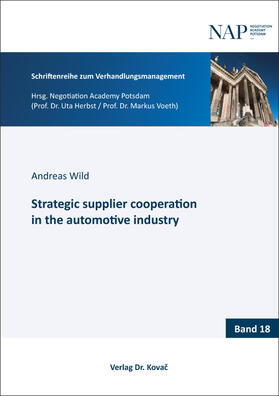 Wild | Strategic supplier cooperation in the automotive industry | Buch | 978-3-339-12618-4 | sack.de