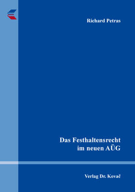Petras | Das Festhaltensrecht im neuen AÜG | Buch | 978-3-339-12850-8 | sack.de