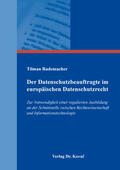 Rademacher |  Der Datenschutzbeauftragte im europäischen Datenschutzrecht | Buch |  Sack Fachmedien