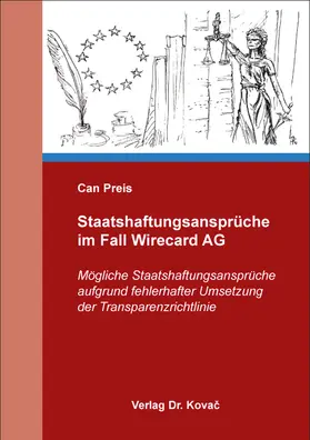 Preis | Staatshaftungsansprüche im Fall Wirecard AG | Buch | 978-3-339-13016-7 | sack.de