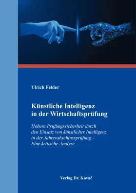 Felder |  Künstliche Intelligenz in der Wirtschaftsprüfung | Buch |  Sack Fachmedien