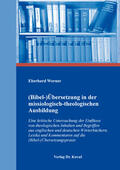 Werner |  (Bibel-)Übersetzung in der missiologisch-theologischen Ausbildung | Buch |  Sack Fachmedien