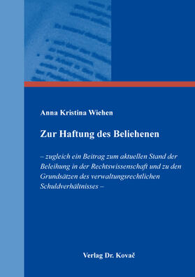 Wiehen | Zur Haftung des Beliehenen | Buch | 978-3-339-13368-7 | sack.de