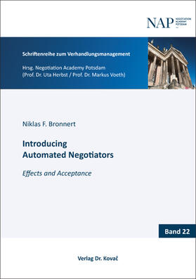 Bronnert | Introducing Automated Negotiators | Buch | 978-3-339-13514-8 | sack.de
