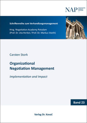 Stork | Organizational Negotiation Management | Buch | 978-3-339-13554-4 | sack.de