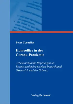 Cornelius |  Homeoffice in der Corona-Pandemie | Buch |  Sack Fachmedien