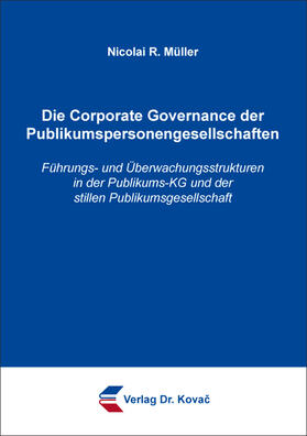 Müller |  Die Corporate Governance der Publikumspersonengesellschaften | Buch |  Sack Fachmedien