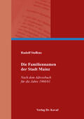 Steffens |  Die Familiennamen der Stadt Mainz | Buch |  Sack Fachmedien