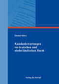 Stüve |  Kundenbewertungen im deutschen und niederländischen Recht | Buch |  Sack Fachmedien