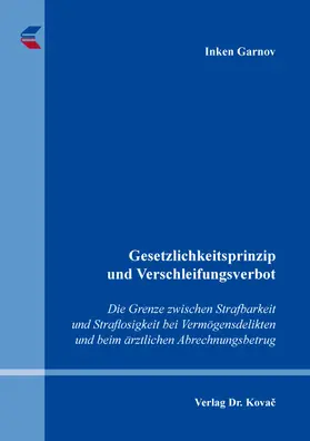 Garnov | Gesetzlichkeitsprinzip und Verschleifungsverbot | Buch | 978-3-339-13838-5 | sack.de