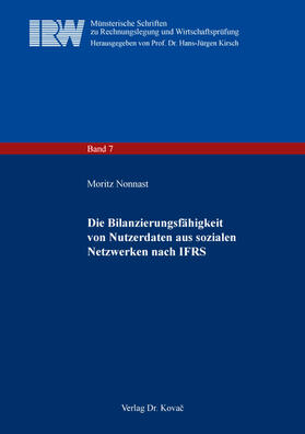 Nonnast | Die Bilanzierungsfähigkeit von Nutzerdaten aus sozialen Netzwerken nach IFRS | Buch | 978-3-339-13874-3 | sack.de