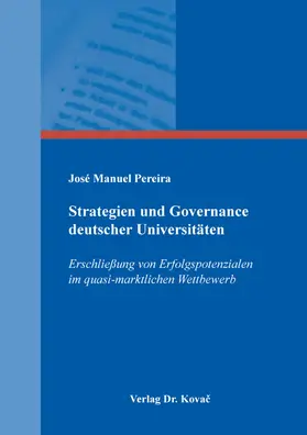Pereira |  Strategien und Governance deutscher Universitäten | Buch |  Sack Fachmedien